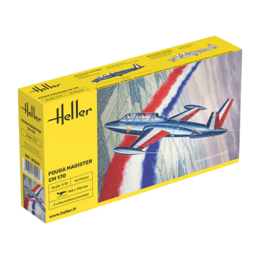 KIT PARA MONTAR HELLER FOUGA MAGISTER CM 170 1/72 66 PEÇAS HLR 80220